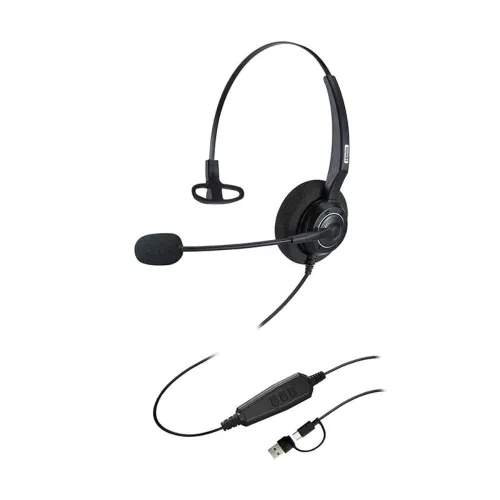 Inbertec UB200T USB Wired Noise Cancelling Headphone