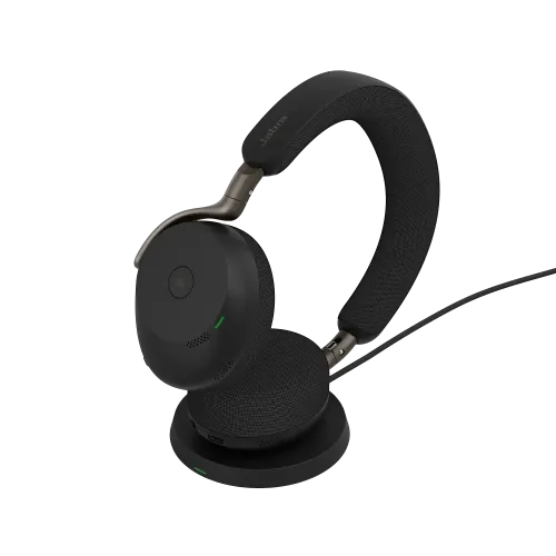 Jabra Evolve3 75 MS LINK390C Wireless Headphone with Wireless Charger