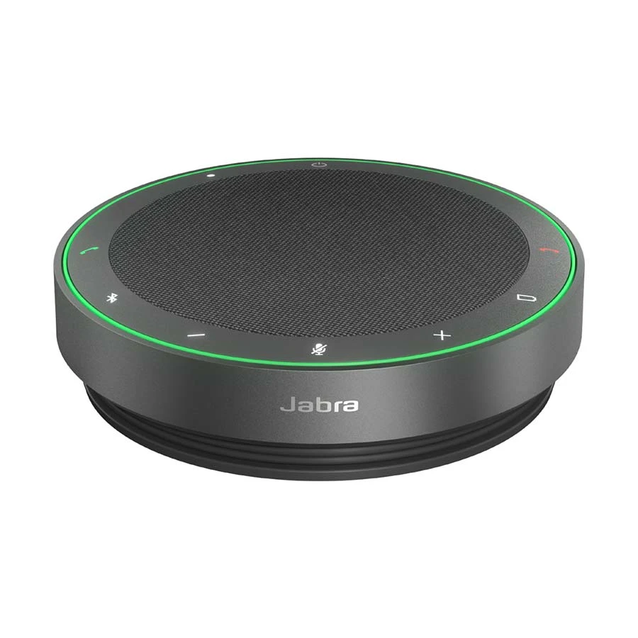 Jabra Speak2 75 Bluetooth or USB Portable Dark Speakerphone with USB-A Bluetooth Adapter