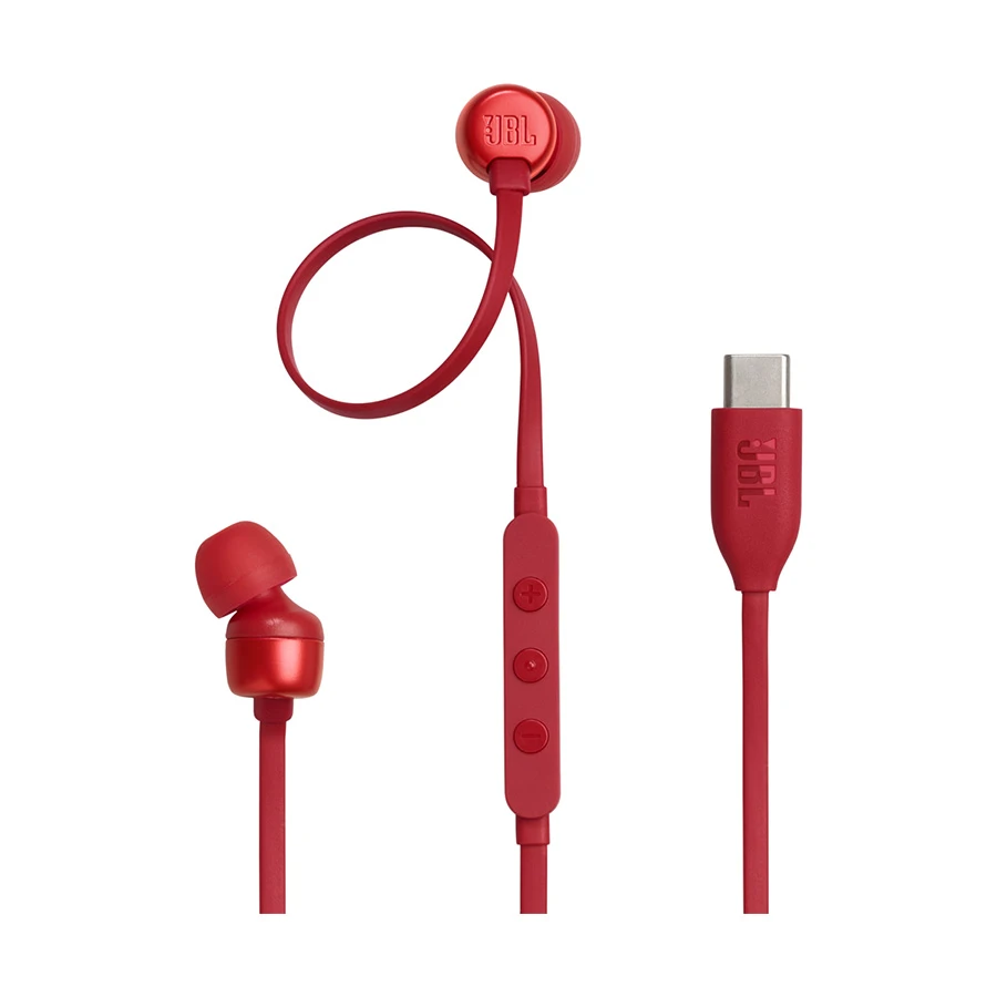 JBL by Harman JBL Tune 310C Wired Type-C In-Ear Earphone #JBLT310CRED (6 Month Warranty)
