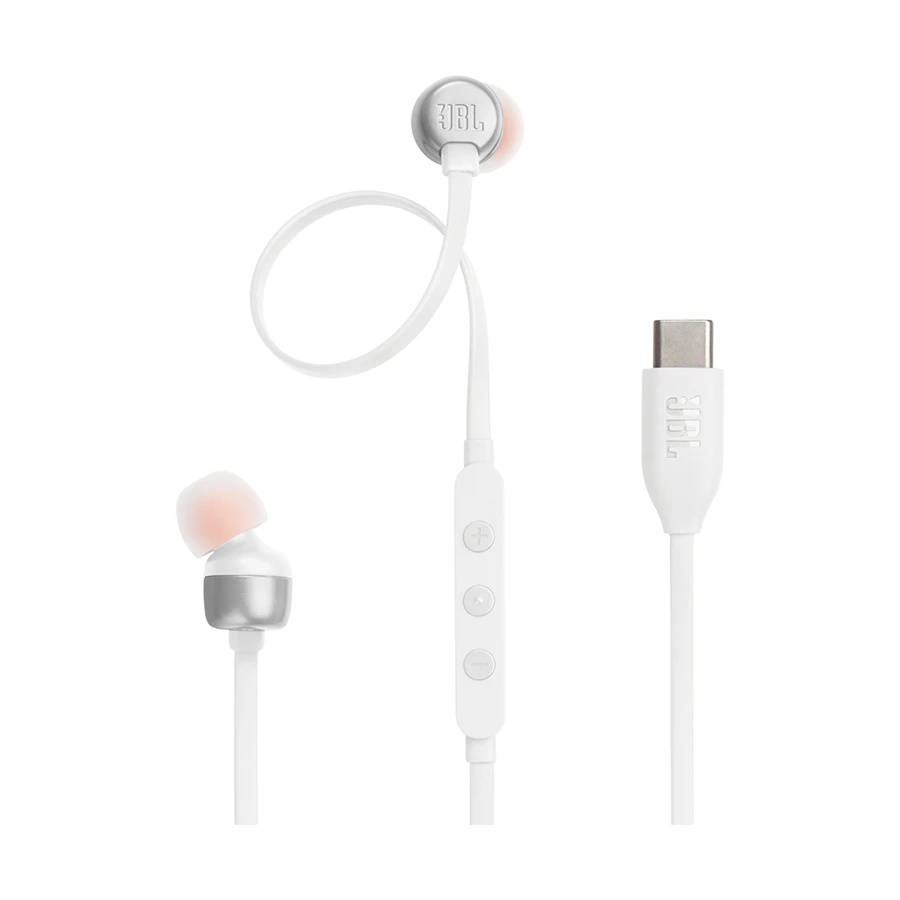 JBL by Harman JBL Tune 310C Wired Type-C In-Ear Earphone #JBLT310CWHTAM (1 Month Warranty)