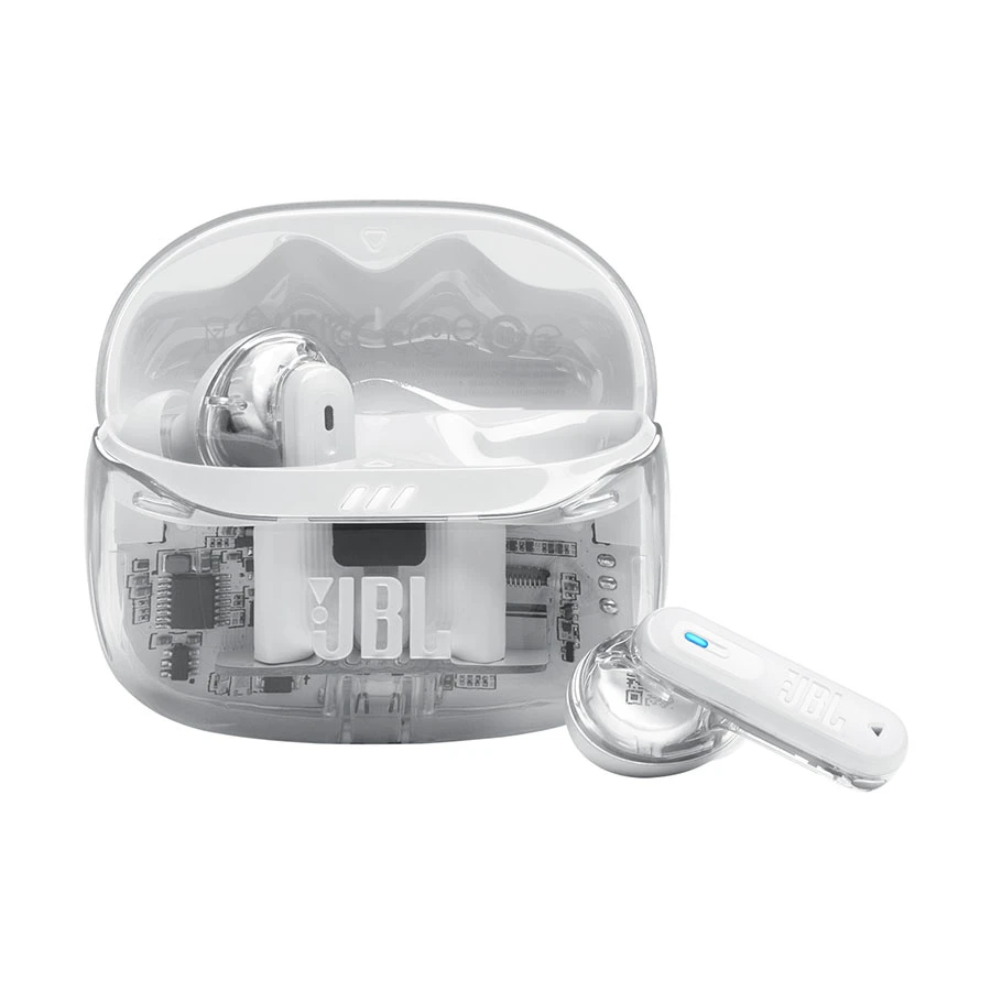 JBL by Harman JBL Tune Beam 2 Ghost Edition ANC TWS Ghost Bluetooth Earbuds #JBLTBEAM2GWHT (6 Month Warranty)