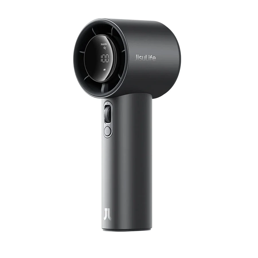 JISULIFE Pro1 S Metal Dark Rechargeable Handheld Fan (3.7V, 5000mAh)