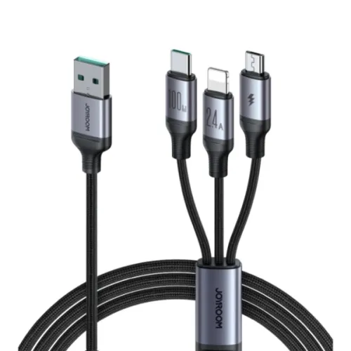 Joyroom A21 100W USB to 3-in-1 Fast Charging Cable