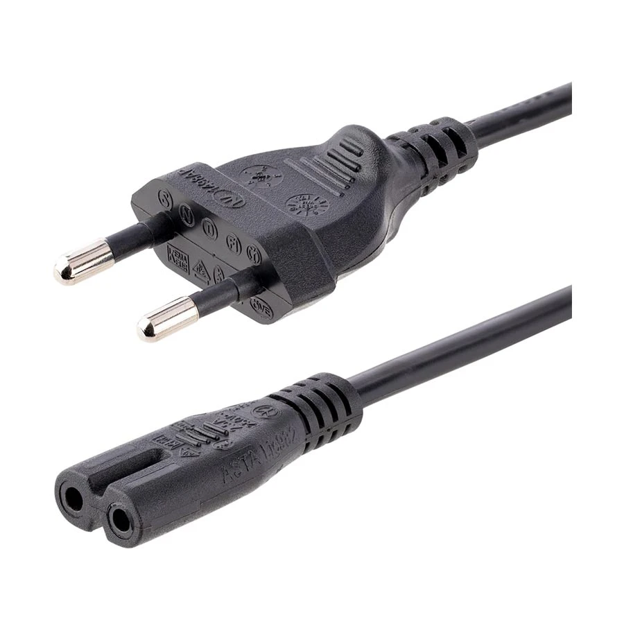 K2 2 Pin (EU Plug) to Two-Hole 1.5 Meter Power Cable