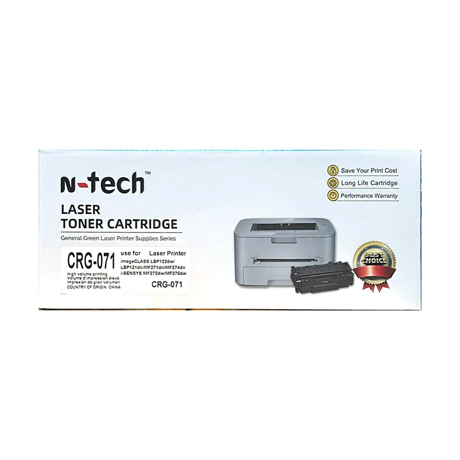 K2 N-Tech CRG-071 LaserJet Toner With Chip