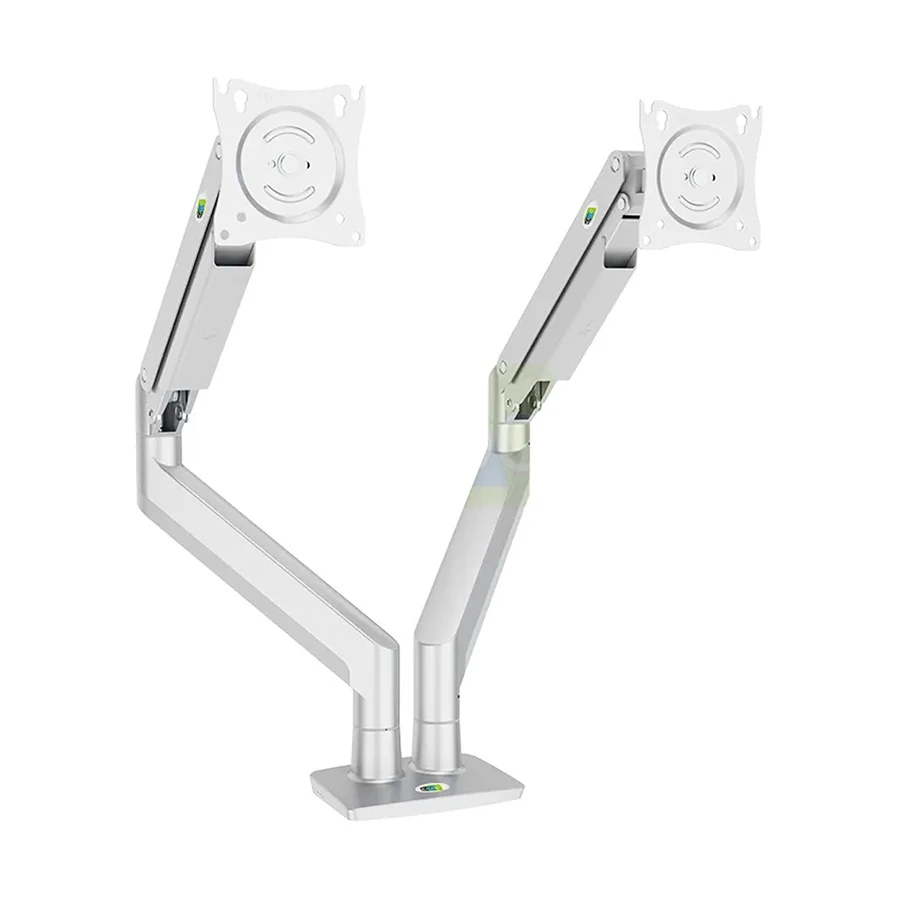 Kaloc KLC-DS160-2/S 22-32 inch Adjustable Dual Arm Monitor Desktop Mount Stand