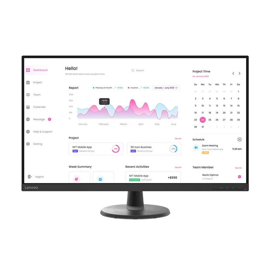 Lenovo D32-40 31.5 Inch FHD VA Professional Monitor