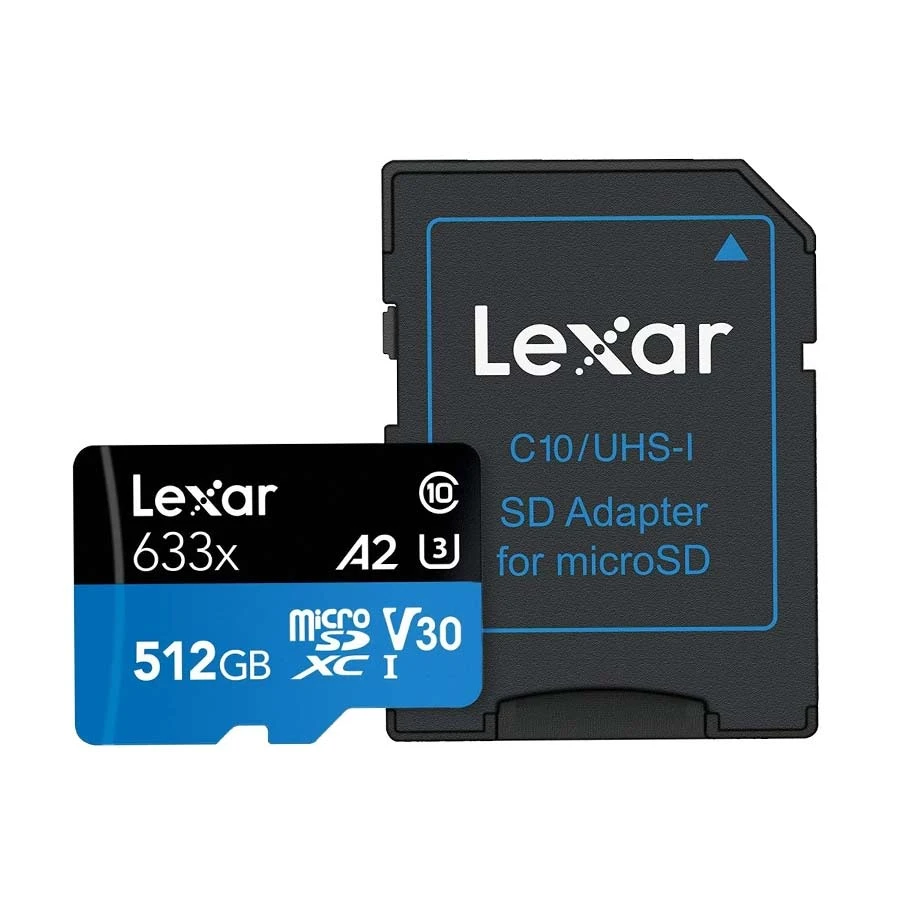 Lexar High-Performance 633x 512GB Memory Card With Adapter