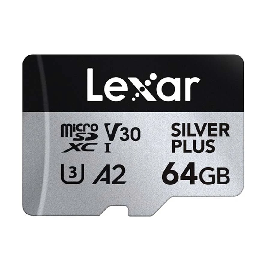 Lexar Professional PLUS 64GB microSDXC UHS-I U3 V30 A2 Memory Card