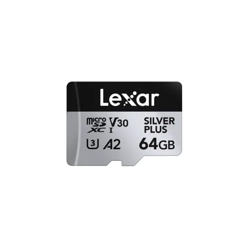 Lexar Professional SILVER PLUS 64GB microSDXC UHS-I Memory Card