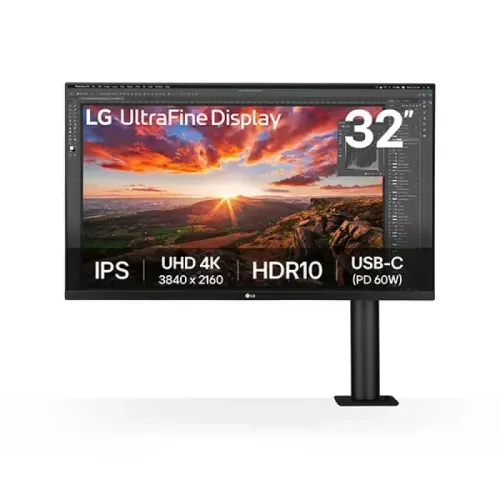 LG 32UN880K-B 32 inch 4K UHD Ergo IPS Monitor