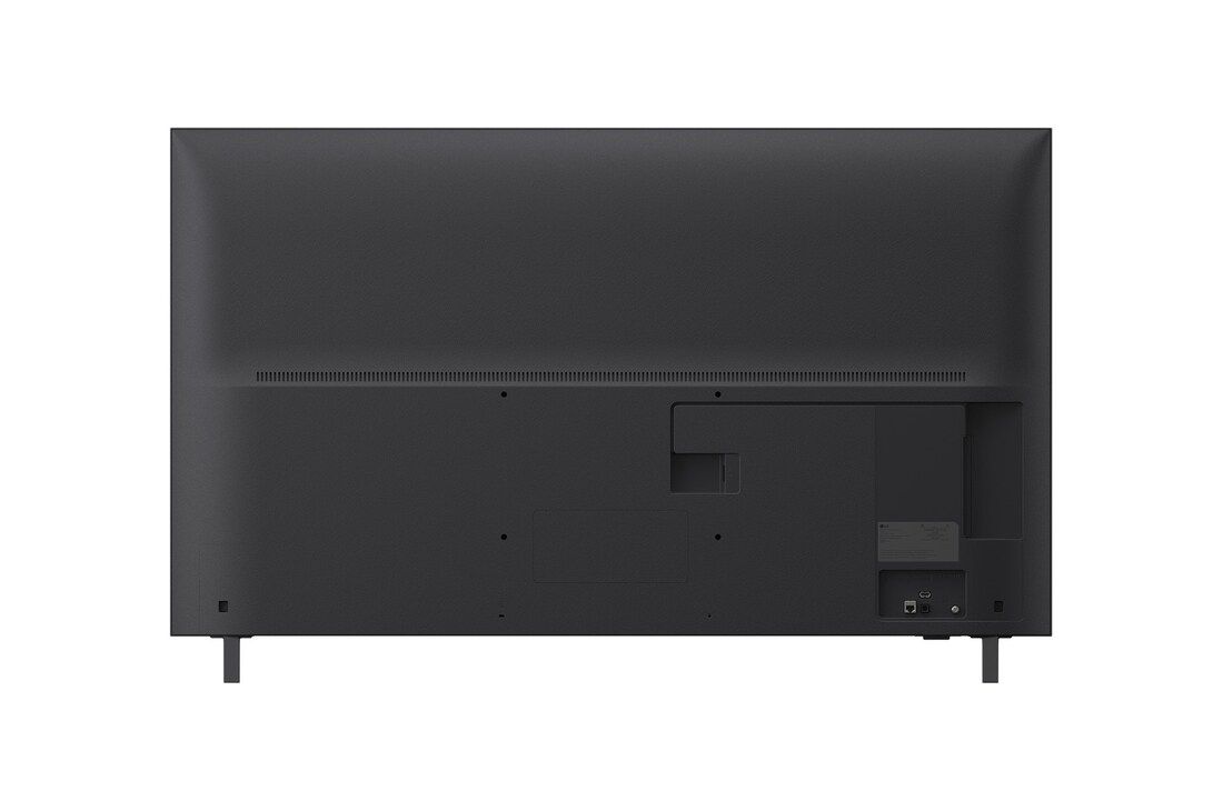 LG 55UA8450PSA rear view showing stand and connection panel