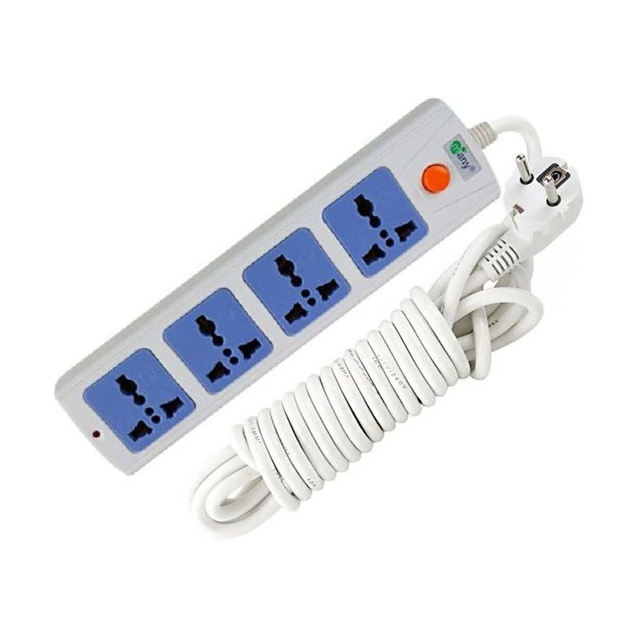 Many 2 Pin 4 Port Power Strip # MTS-1104 (5 Meter)