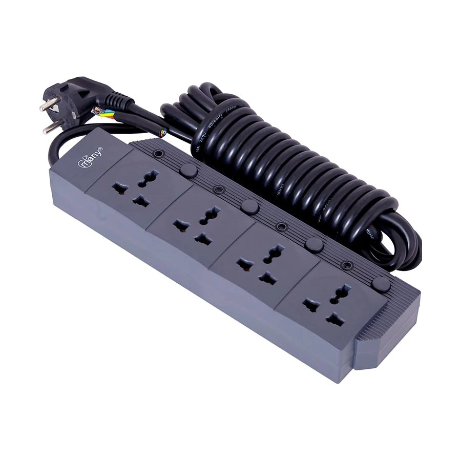 Many 2 Pin 4 Port Power Strip # MTS-2040 (3 Meter)