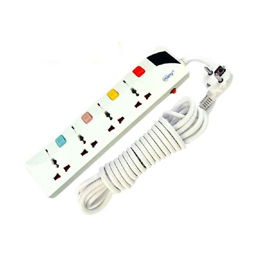 Many 2 Pin 4 Port Power Strip # MTS-G147 (3 Meter)