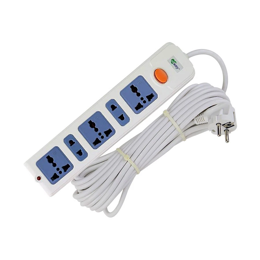 Many 2 Pin 5 Port (2 Pin 2 Port, 3 Pin 3 Port) Power Strip # MTS-305 (10 Meter)