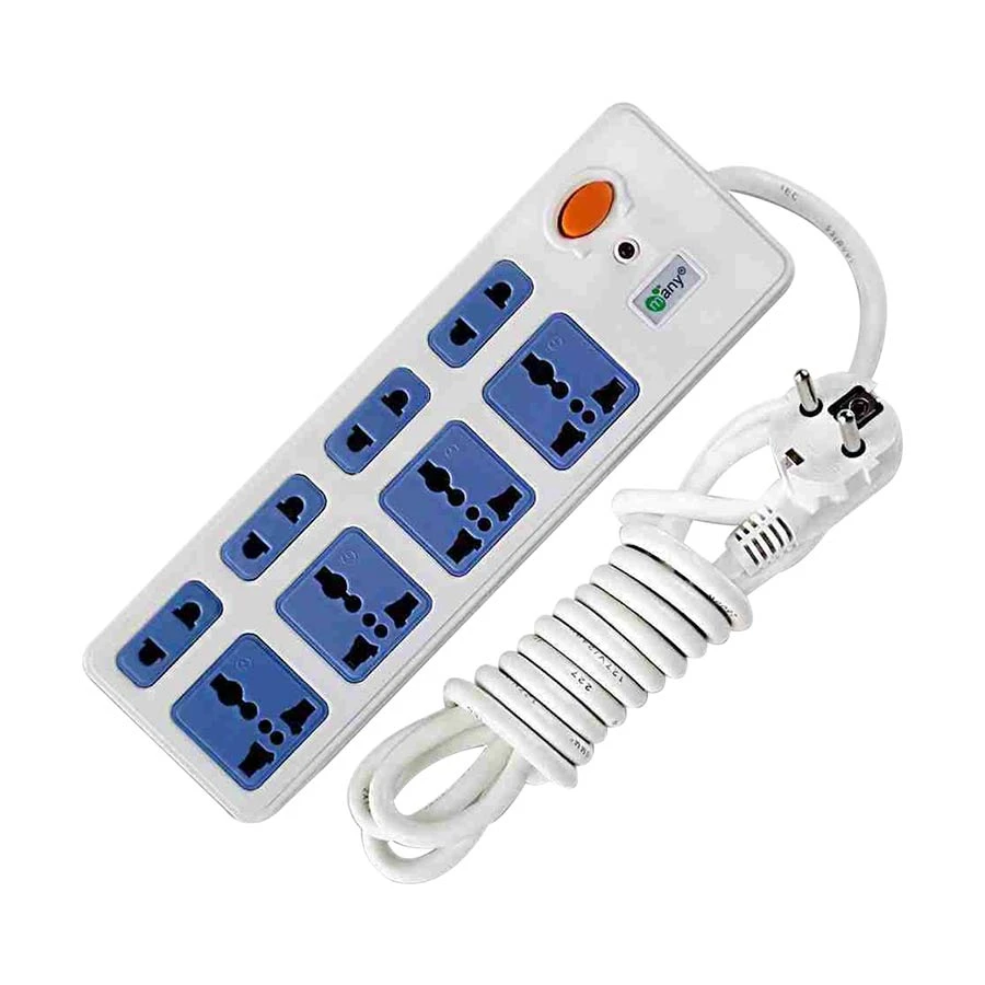 Many 2 Pin 8 Port (2 Pin 4 Port, 3 Pin 4 Port) Power Strip # MTS-308 (3 Meter)