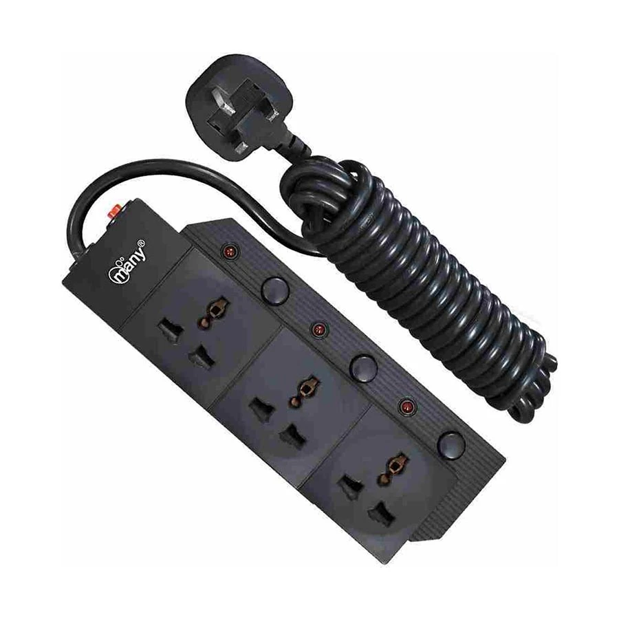 Many 3 Pin 3 Port Power Strip # MTS-2030 (3 Meter)
