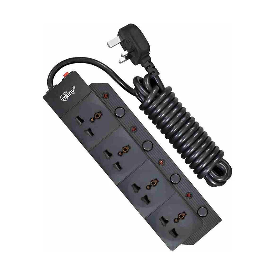 Many 3 Pin 4 Port Power Strip # MTS-2040 (3 Meter)