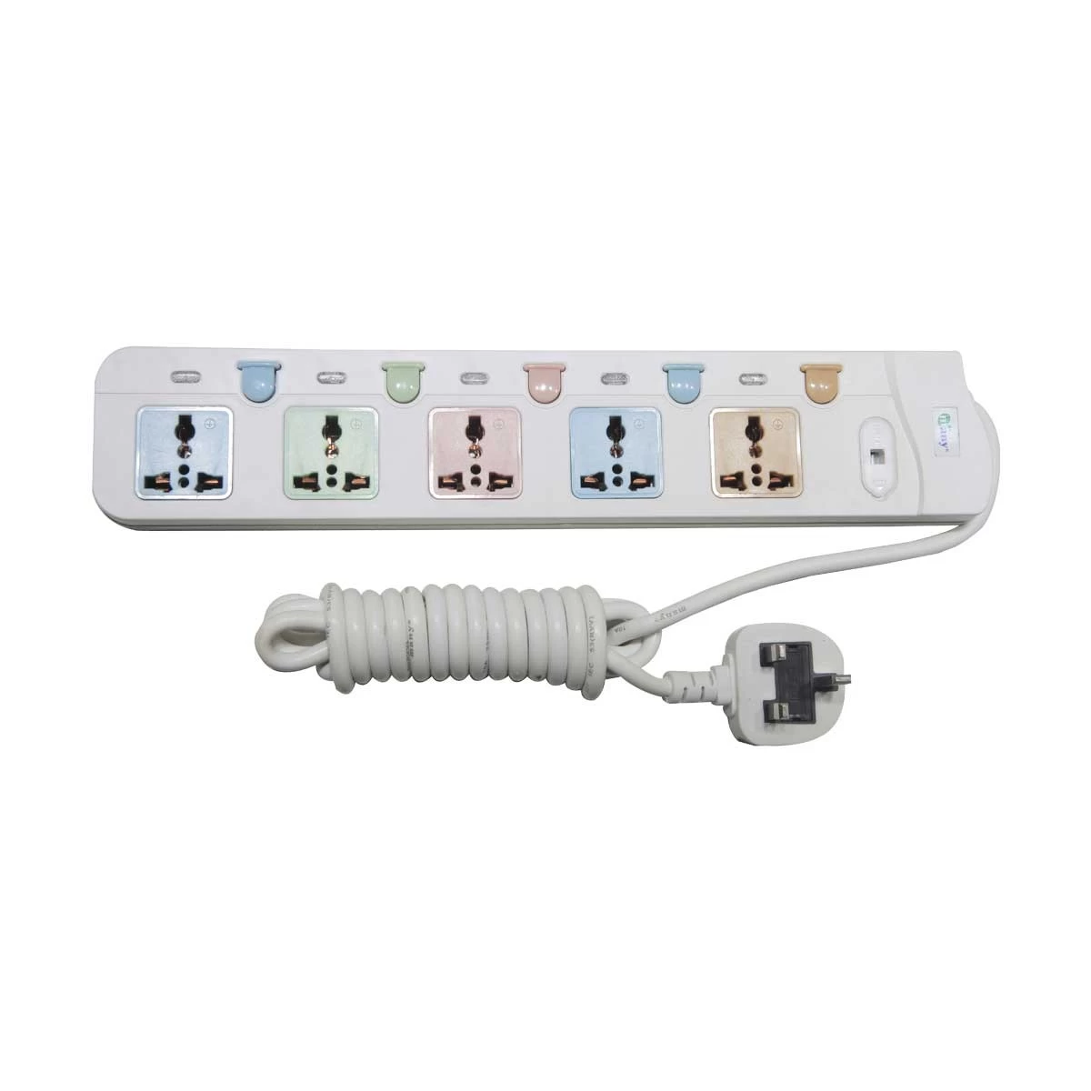 Many 3 Pin 5 Port Power Strip # MTS-158 (3 Meter)