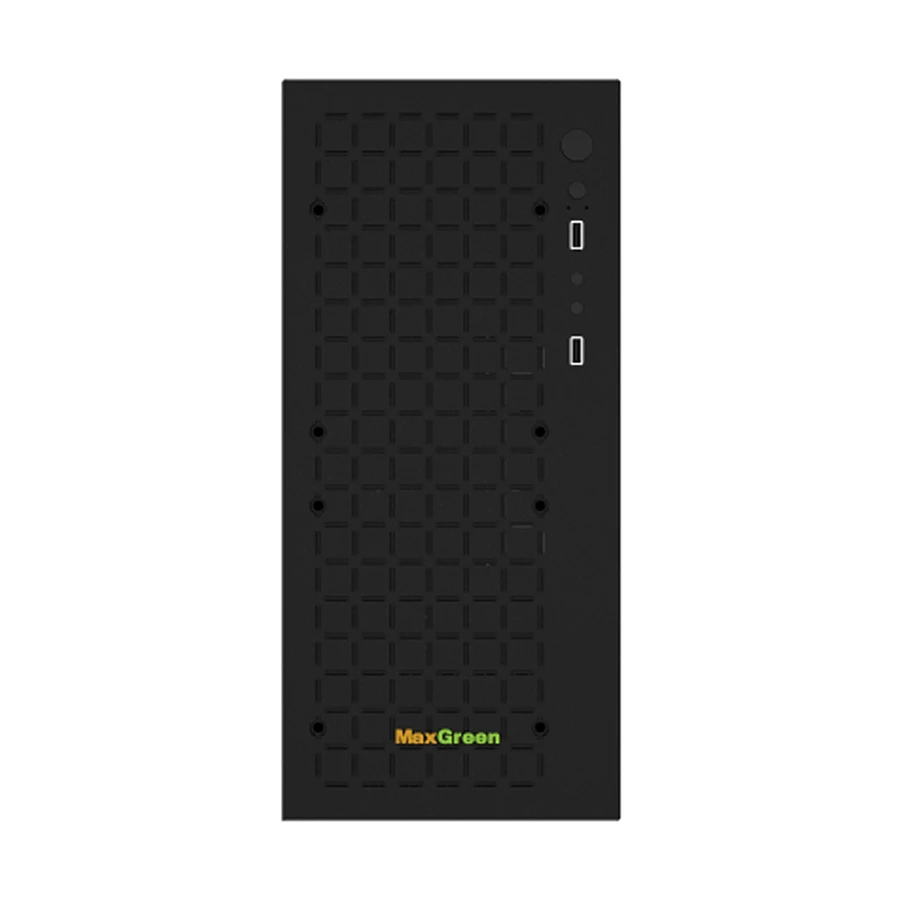 MaxGreen H6 Mid Tower Micro-ATX Desktop Casing with Standard PSU