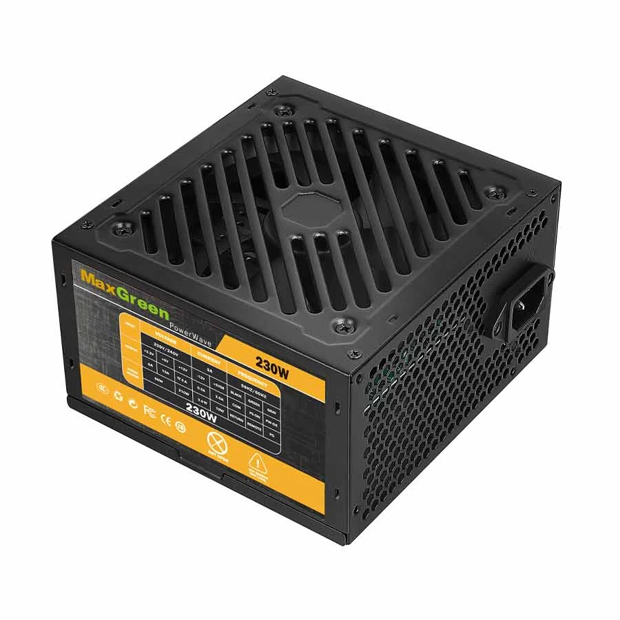 MaxGreen PowerWave 230W ATX Non Modular Power Supply