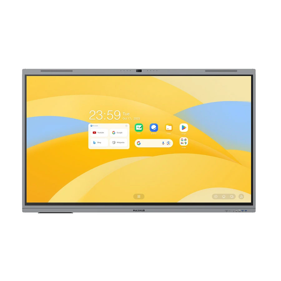 MAXHUB E7530A 75 Inch 4K UHD Interactive Flat Panel Display with 50MP AI Camera (Android 16, Google-EDLA Certified)