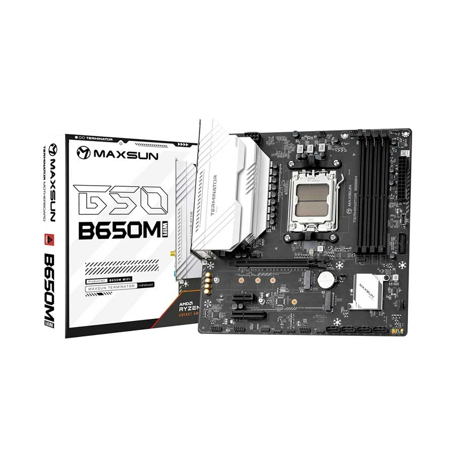MAXSUN Terminator B650M (Wi-Fi 6) DDR5 AMD Motherboard #MS-Terminator B650M WIFI6