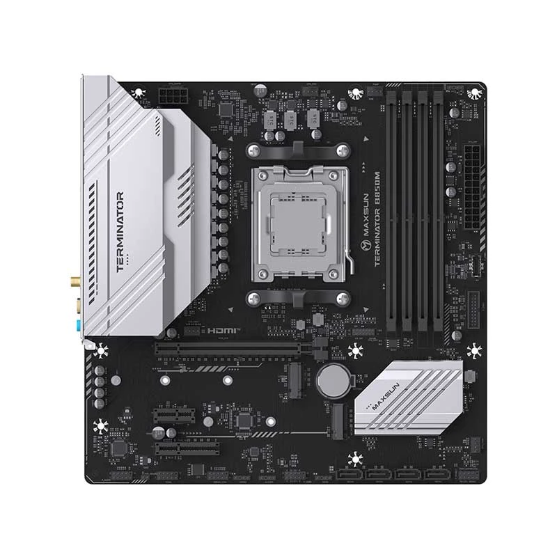 MAXSUN Terminator B850M (Wi-Fi 6) DDR5 AMD AM5 Socket Motherboard #MS-Terminator B850M WIFI