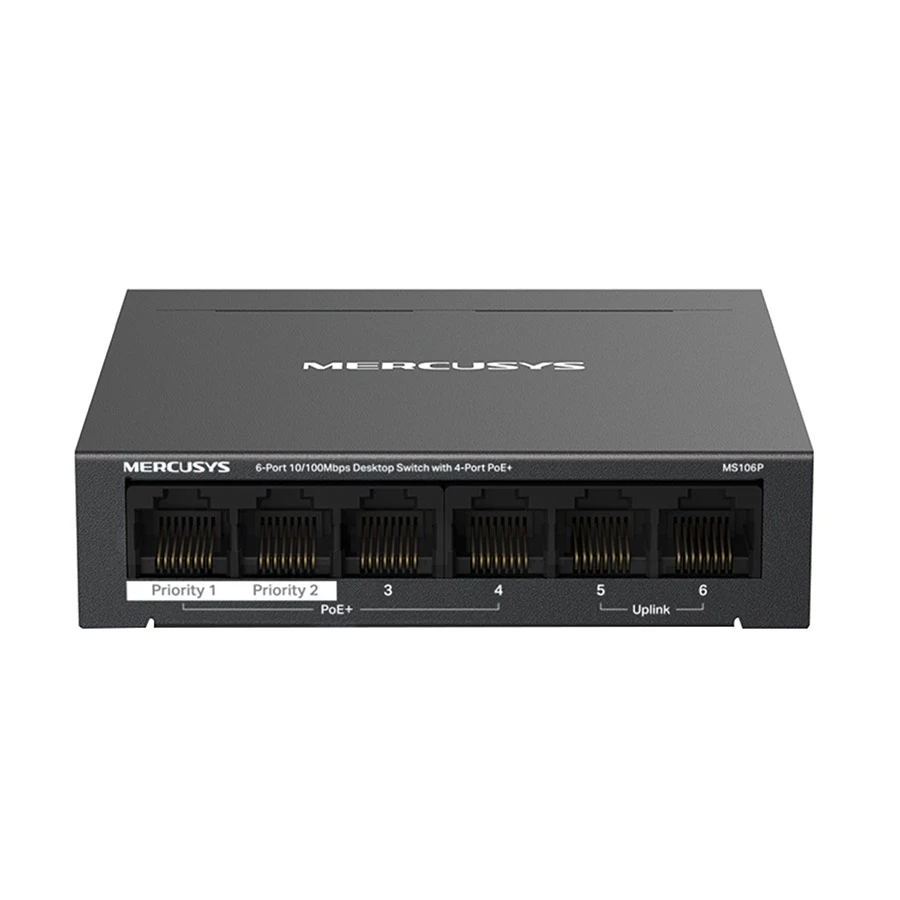 MERCUSYS MS106P 6 Port Unmanaged Desktop Switch