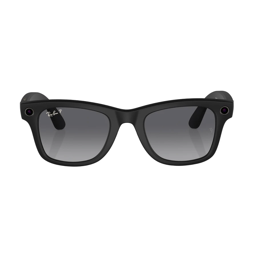 META Ray-Ban Wayfarer Gen 1 Matte Frame and Graphite Polarized Gradient Lens Smart Glass