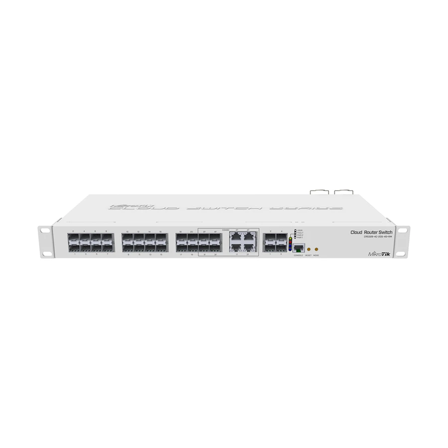 MikroTik CRS328-4C-20S-4S+RM 28 Port (20 Port SFP, 4 Port SFP+ & 4 Port Combo Gigabit SFP) Managed Smart Cloud Switch