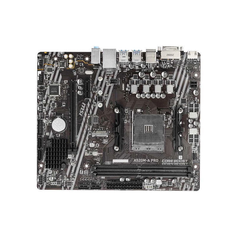 MSI A520M-A Pro AM4 AMD Micro-ATX Motherboard - official view 2