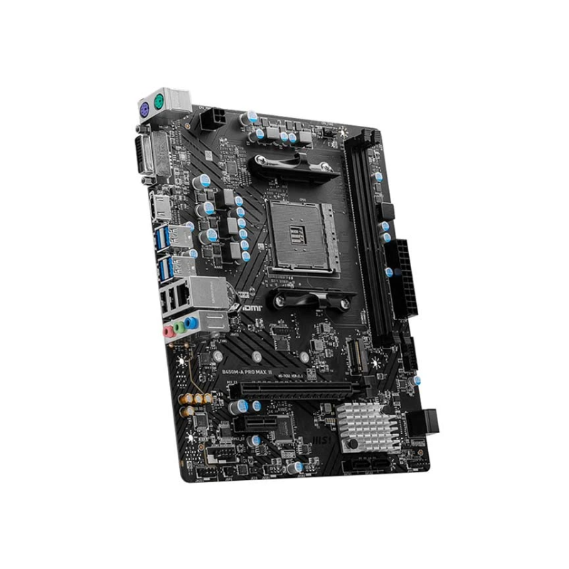 MSI B450M-A PRO MAX II AMD AM4 Micro-ATX Motherboard - official view 4