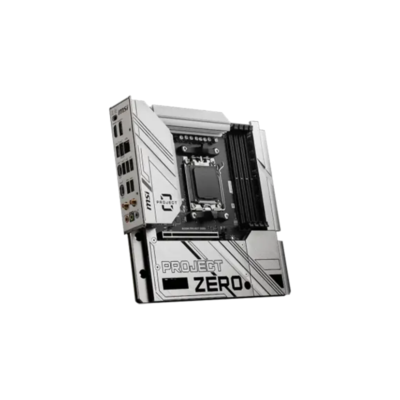 MSI B650M PROJECT ZERO AM5 m-ATX Motherboard - official view 2