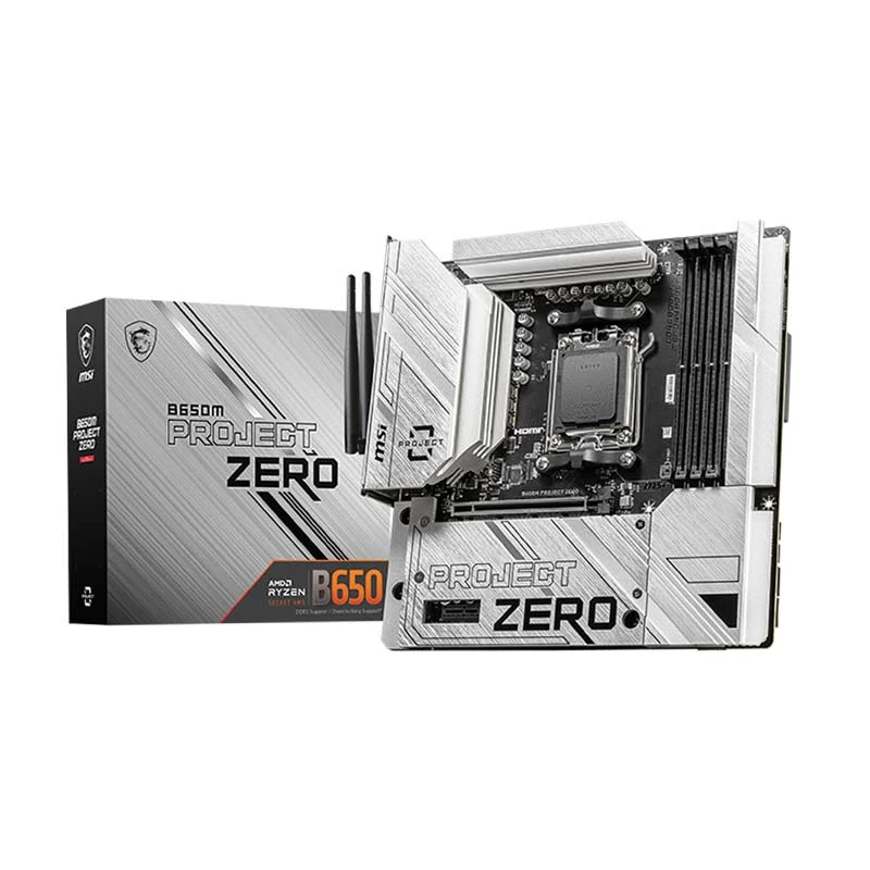 Msi B650M PROJECT ZERO (Wi-Fi 6E) AMD Motherboard