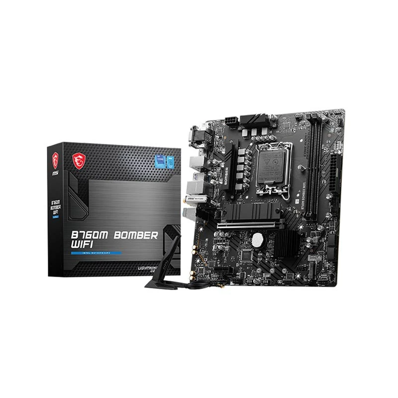 Msi B760M BOMBER (Wi-Fi 6E) DDR5 Intel Motherboard