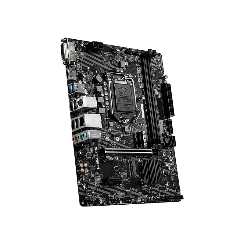 MSI H410M A Pro DDR4 10th Gen Intel Motherboard - official view 3