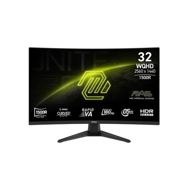MSI MAG 321CQF E18 180Hz 32-Inch WQHD VA Curved Gaming Monitor