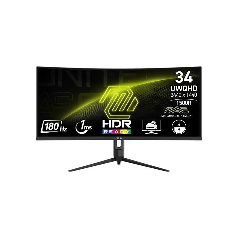 MSI MAG 342CQR E2 34-inch 180hz UWQHD Curved Gaming Monitor