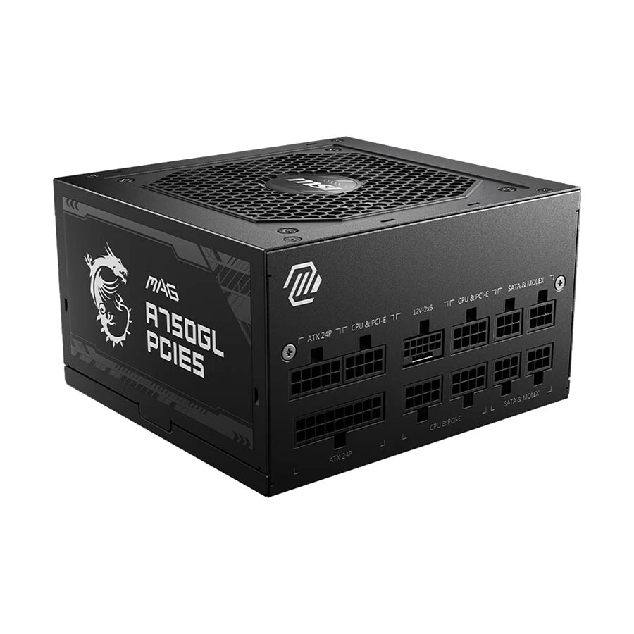 Msi MAG A750GL PCIE5 750W PG5 80 Plus Certified Fully-Modular Power Supply