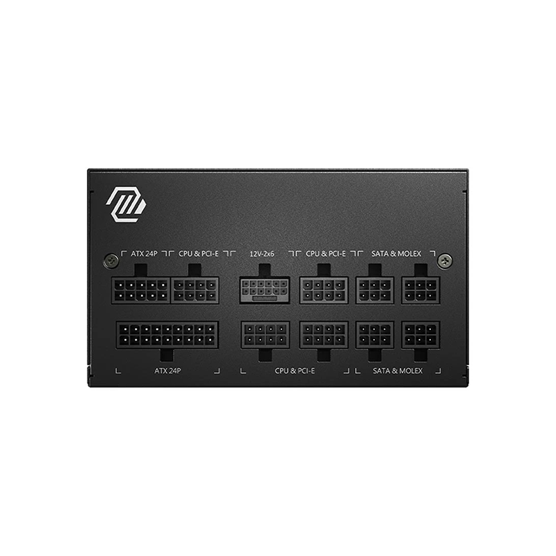 MSI MAG A750GL PCIE5 750W 80 Plus Gold Full Modular Power Supply - official view 4