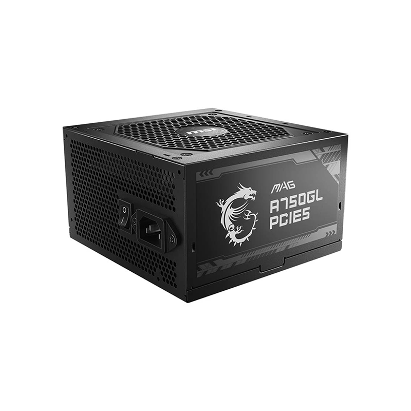 MSI MAG A750GL PCIE5 750W 80 Plus Gold Full Modular Power Supply - official view 2