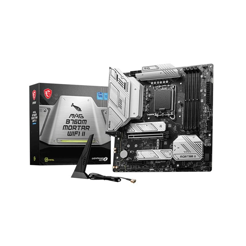 Msi MAG B760M MORTAR II (Wi-Fi 6E) DDR5 Intel Gaming Motherboard