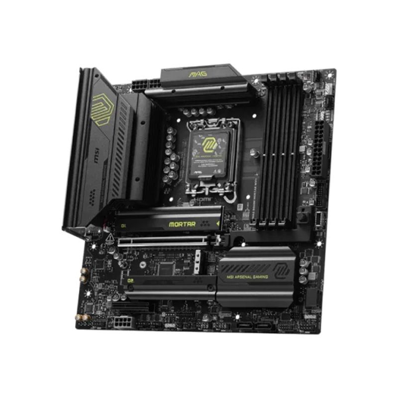 MSI MAG B860M MORTAR WIFI LGA 1851 mATX Motherboard - official view 3