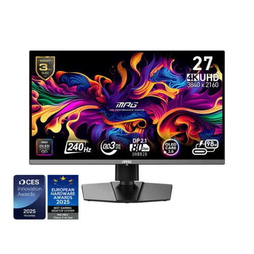 MSI MPG 272URX QD-OLED 27" 240Hz UHD 4K Gaming Monitor