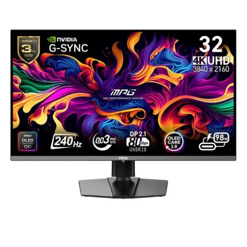 MSI MPG 322URX QD-OLED 31.5" 4K UHD 240Hz Gaming Monitor