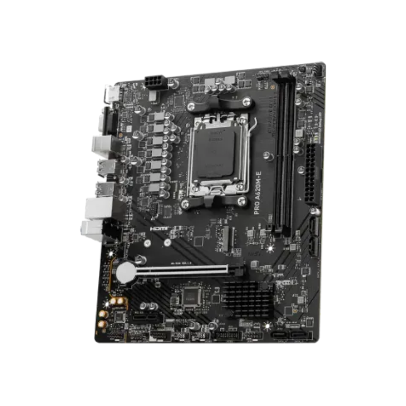 MSI PRO A620M-E AMD AM5 Micro-ATX Motherboard - official view 2