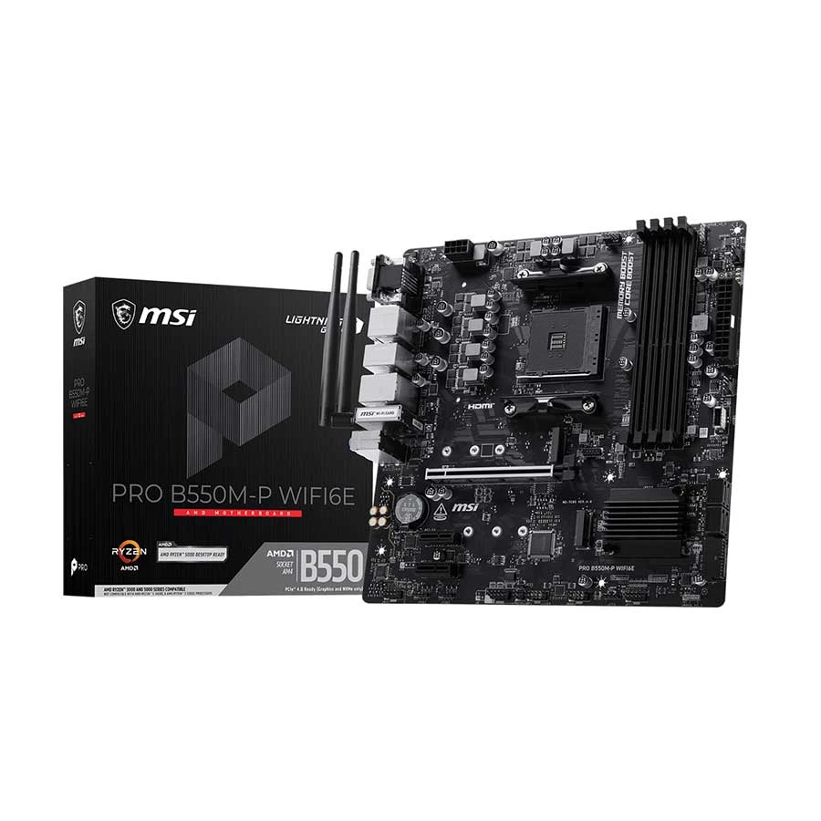 Msi PRO B550M-P WIFI6E DDR4 AMD AM4 mATX Motherboard